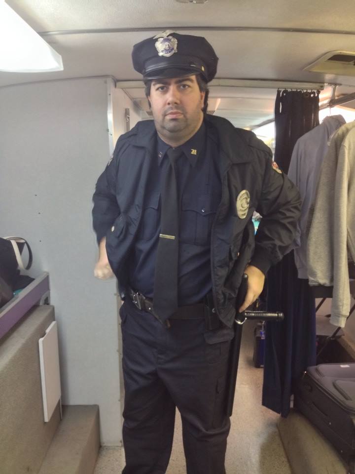 First time playing a cop in a commercial.
